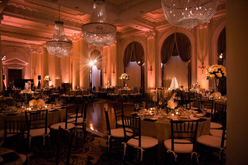 reception room at The Jefferson Hotel in Richmond, Virginia. Sterling Life Photography